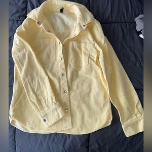 Yellow snap down shirt